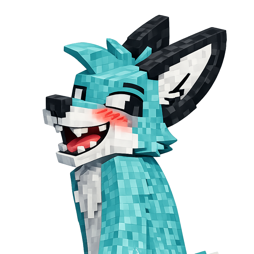 Fox Minecraft server art